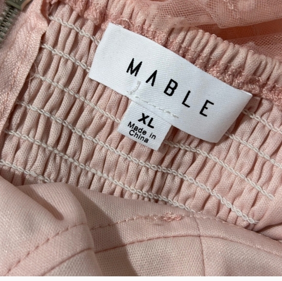 Vici Frances Tulle Polka Dot Midi Dress - BLUSH PINK - Picture 8 of 16